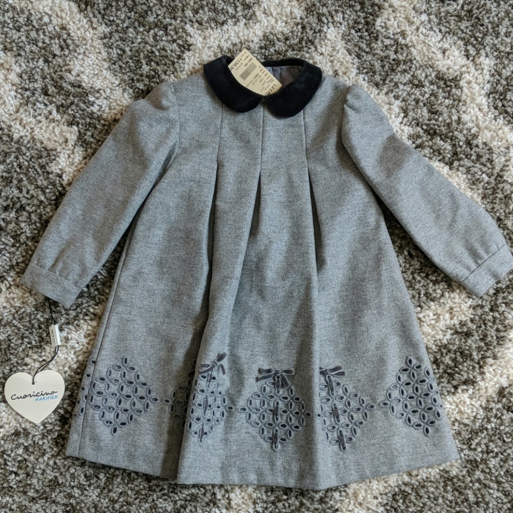 NWT Italian toddler girl dress 2T